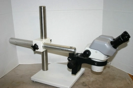 Nikon SMZ-645 Stereozoom Microscope 8-50X on Boom Stand - Nice #2