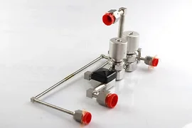 APPLIED MATERIALS 0051-04424, 4-WAY MANIFOLD VALVE W/ 45300109,54016323,