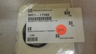 0021-77588, AMAT, SPLICED O-RING 3.69ID V747-75, pack of 2