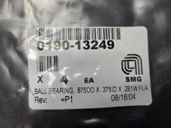 Applied Materials 0190-13249 BALL BEARING, .875 OD X .375ID X .281 W FLA