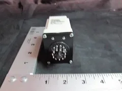 AMAT 1200-01308 Time Delay Relay; 24VDC DPDT .1-10SEC KNOB 11P SKT MT