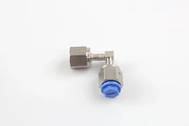 LOT OF 4 SWAGELOK 6LV-4-WVCR-9-DF, Female Elbow 1/4" FVCR AMAT 3300-99249