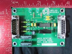 AMAT 0100-35393 PCB ASSEMBLY, WAFER ROTATION INTERFACE