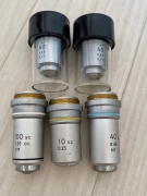 Nikon Microscope Objective Lenses (5-Piece Set) Science Research