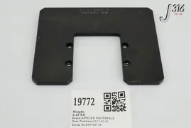 19772 APPLIED MATERIALS PLATE,LOWER MOTOR,ROBOT EXTENSION 0020-18462