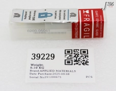 39229 APPLIED MATERIALS NOZZLE, ALN, 1.76L, X, .014DIA, 100%FLOW, NEW 0200-05081