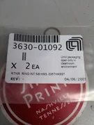 2 Applied Materials (AMAT) 3630-01092 RTNR Ring INT 5/8