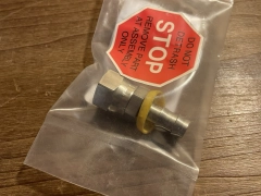 New/Never Used Applied Materials 3300-04954 FTG Hosebarb 3/8NPT X3/8 Tube