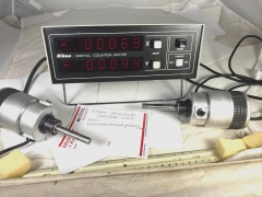 NIKON MEASURING MICROMETER HEADS 0-2" 0-50mm with NIKON CM-6S DIGITAL COUNTER