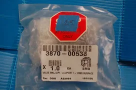 VALVE MNL DIPH 1/4 2PORT 1-1/8SQ SURFACE MOUNT AMAT 3870-00538