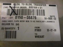 New AMAT Applied Materials  0150-08876 Fups Intrf to AC Rack 50 feet 300mm Cable