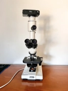 Nikon Labophot Microscope w/ HFX-II Camera Phase Contrast-2 Trinocular  Works