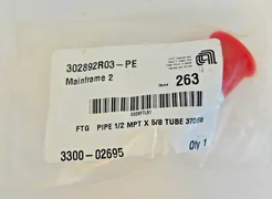 Applied Materials AMAT Tube Pipe Fitting 1/2 MPT x 5/8 37DEG 3300-02695