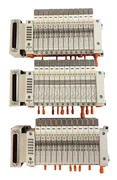 SMC VV5Q11-12-X3093V 12-Port Pneumatic Manifold AMAT 4060-00946 Lot of 3 Working