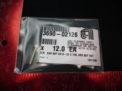 Applied Materials (AMAT) 3690-02126 SCR MACH SKT HD 6-32X7/8L SST SIL PLD 12PK