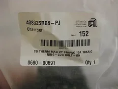 AMAT 0680-00691 CB THERM MAG 2P 240VAC 15A 10KAIC RING-LUG BOLT-ON Siemens B215R