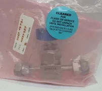 AMAT 0227-46731 Benkan Manual In-Line Valve 10K-3/8" 1/2" VCR Male