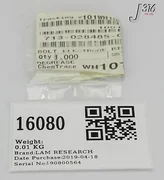 16080 LAM RESEARCH BOLT ELECTRODE RING CLAMP KELF (NEW) 713-028485-001