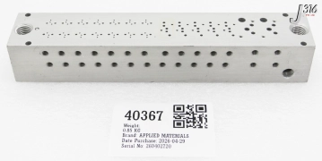 40367 APPLIED MATERIALS PNEUMATIC MANIFOLD CHAMBER, US9075 0190-32378