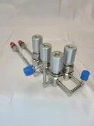 Veriflow diaphragm 2 valve opposing manifold w/weldment AMAT 0050-06878 Rev E3