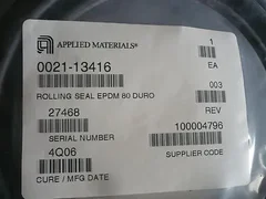 Lg Qty Avail New OEM Applied Materials AMAT 0021-13416 Rolling Seal EPDM 80 Duro