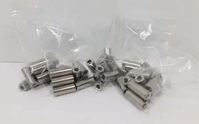 Lot of 10 ea AMAT 3790-01572 Spacer Rod 5/8OD X.315IDX.15LG SST 303