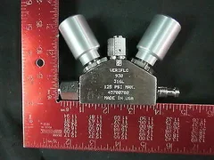 AMAT 3870-03151 VERIFLO Valve V-BLOCK Pneumatic Diaphragm NC/NC 125PSI 1/4VCR-F/