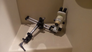 NIKON SMZ 745T MICROSCOPE, C-W10XB/22 EYE PCS,  NEW STAND & TABLE CLAMP
