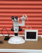 Nikon SMZ800 Trinocular Streo Microscope w/Plan 1X + P-IBSS2 and Digital Sights