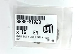 APPLIED MATERIALS 3880-01023 WASR LKG SPLIT #6 .250D X .1481D X .031THK SST