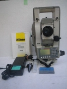 Nikon GF-205C Total Station Used Cosmetic Wear Angle Dist Test OK Charger Uncali
