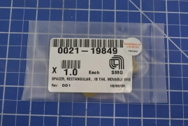 0021-19849 / SPACER, RECTANGULAR, .18 THK, MOVABLE SH / APPLIED MATERIALS AMAT