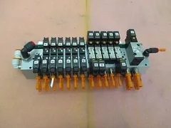 5 SMC NVJ3243Y AMAT 0100-35066 Chamber Pneumatic Interconnect Solenoid Valve