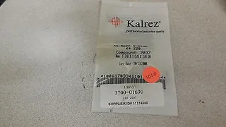 3700-01690, AMAT, ORING ID 1.359 CSD .139 KALREZ 2037 80 DURO WHT