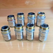 Nikon Metallurgical Objective Lenses 8pc Set M Plan 10-100x BD Plan 5-100x Japan
