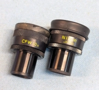 Pair of Nikon CFW10x Microscope Eyepieces fits Inverted Diaphot