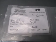 AMAT 0020-72473 BRACKET D9 RIGHT, 109121
