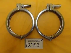AMAT Applied Materials 0015-01864 Ploshing Head Clamp Lot of 2 Used Working