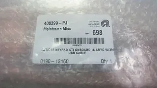 APPLIED MATERIALS P/N 0190-12160 REMOTE KEYPAD CTI ONBOARD IS CYRO W/3M USB CABL