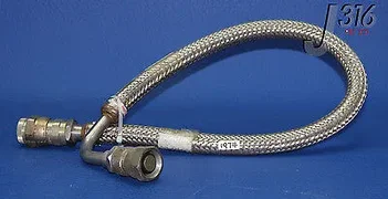 1974 CTI/AMAT SS FLEXIBLE HOSE,1/2" FITTING,30"LONG w/ ELBO 8081617 / 3400-01076