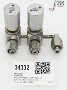 34332 APPLIED MATERIALS 3-WAY MANIFOLD VALVE ASSY 0050-48731