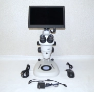 NIKON SMZ745T TRINOCULAR HEAD STEREO MICROSCOPE WITH 4K HD CAMERA & MONITOR