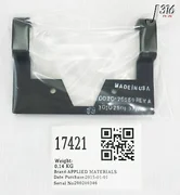 17421 APPLIED MATERIALS CLAMP BASE FRNT WATER LINE 0020-76569
