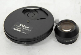 Nikon Phase Contrast-2 ELWD 0.3 Turret W/ Lens (Ph1,Ph2,Ph3,PhL) - Diaphot