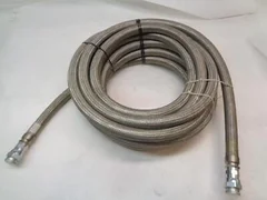 CTI CRYOGENICS PRESSURIZED AMAT STAINLESS BRAIDED HOSE 1-1/2"(O.D) 35 FOOT R3