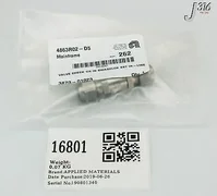 16801 APPLIED MATERIALS VALVE CHECK 1/4 IN SWAGELOK SST IN-LINE (NEW) 3870-01023