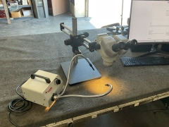 Nikon SMZ645 Stereo Microscope W/ Scienscope & McBain Light C-W10xA/22 Eyes
