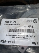 APPLIED MATERIALS 0690-01036 CLAMP HINGED NW40 WING-NUT&SCR-vacuum Pump Hinge