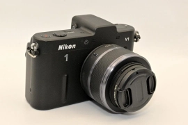Nikon 1 V1 Mirrorless Camera with 10mm 10-30mm 30-110mm 3 Lenses Set Black