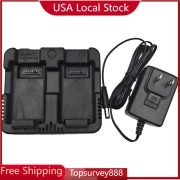 Dual charger for Nikon NIVO 2M 2C Series DPL-322 Spectra Focus 6 8 Total Station